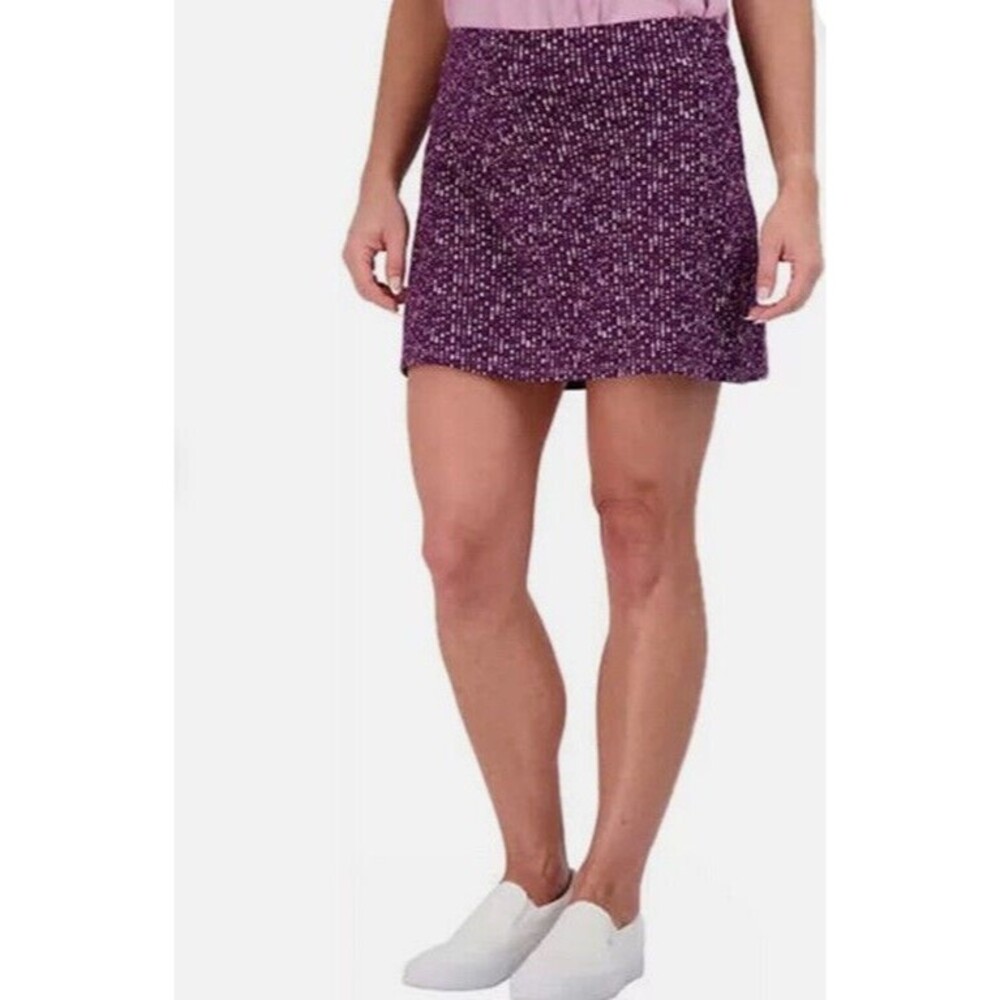 NWT TRANQUILITY BY COLORADO SKORT SPARKLE PLUM SIZE MEDIUM